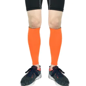 1 Pair Sports Breathable Compression Calf Sleeves Riding Running Protective Gear, Spec: XL (Orange)