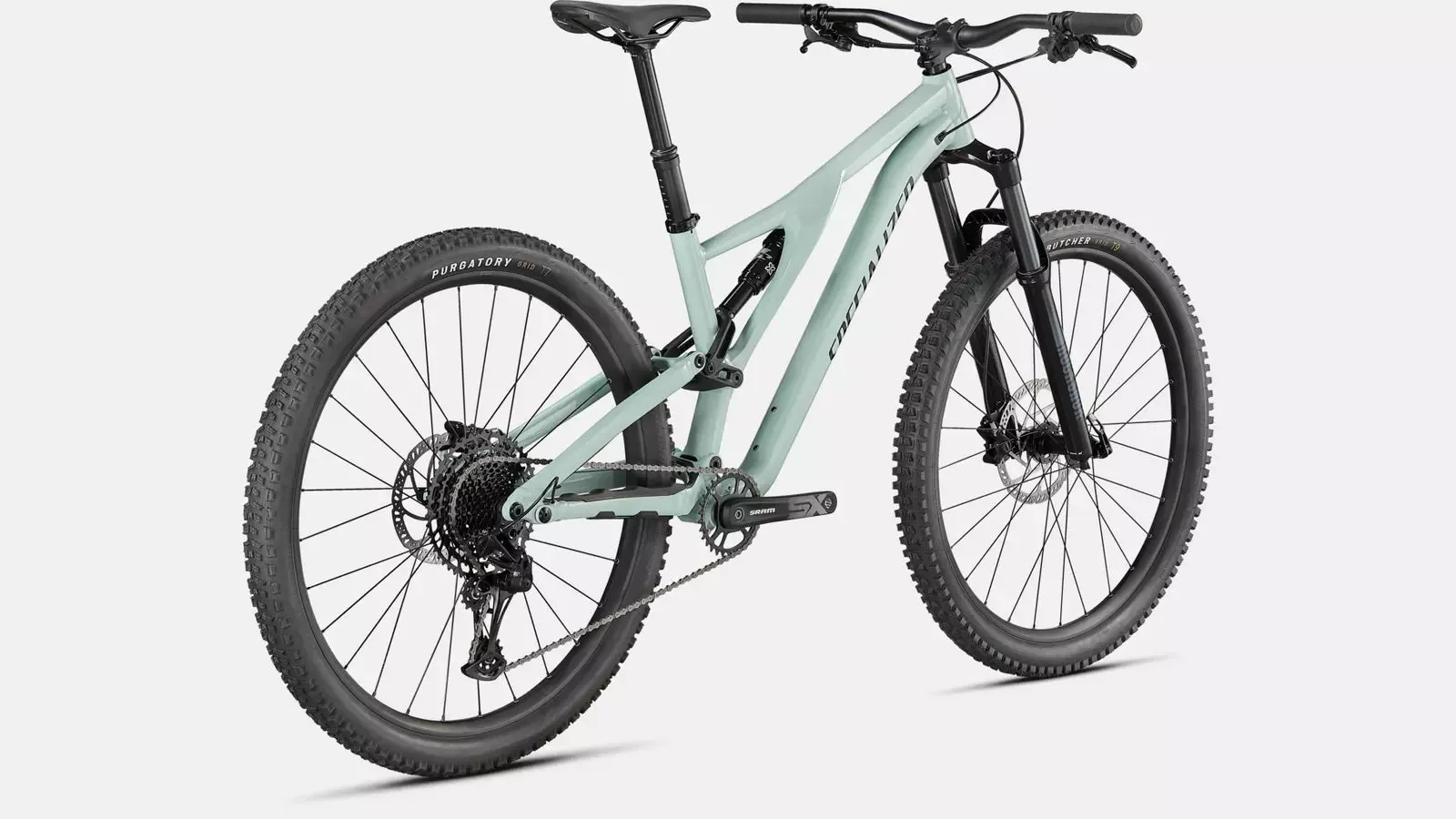 2022 Specialized Stumpjumper 29" Alloy Mountain Bike - S5, Gloss Ca White Sage / Black