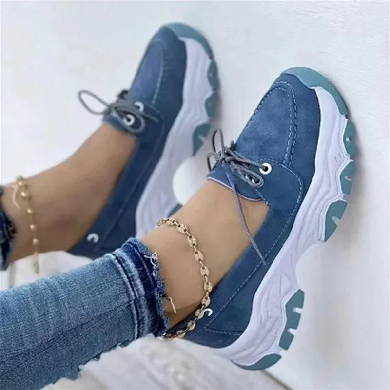 2024 Women Sneakers Platform Casual Breathable Sport Design Vulcanized Shoes Fashion Tennis Female Footwear Zapatillas Mujer