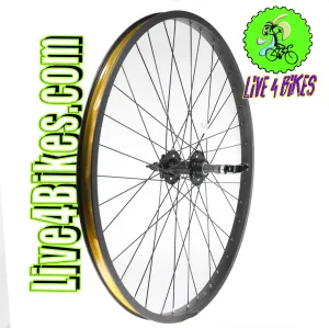 26 in Rear Wheel Rim Disc brakes QR Freewheel 7 speed  - Live 4 Bikes