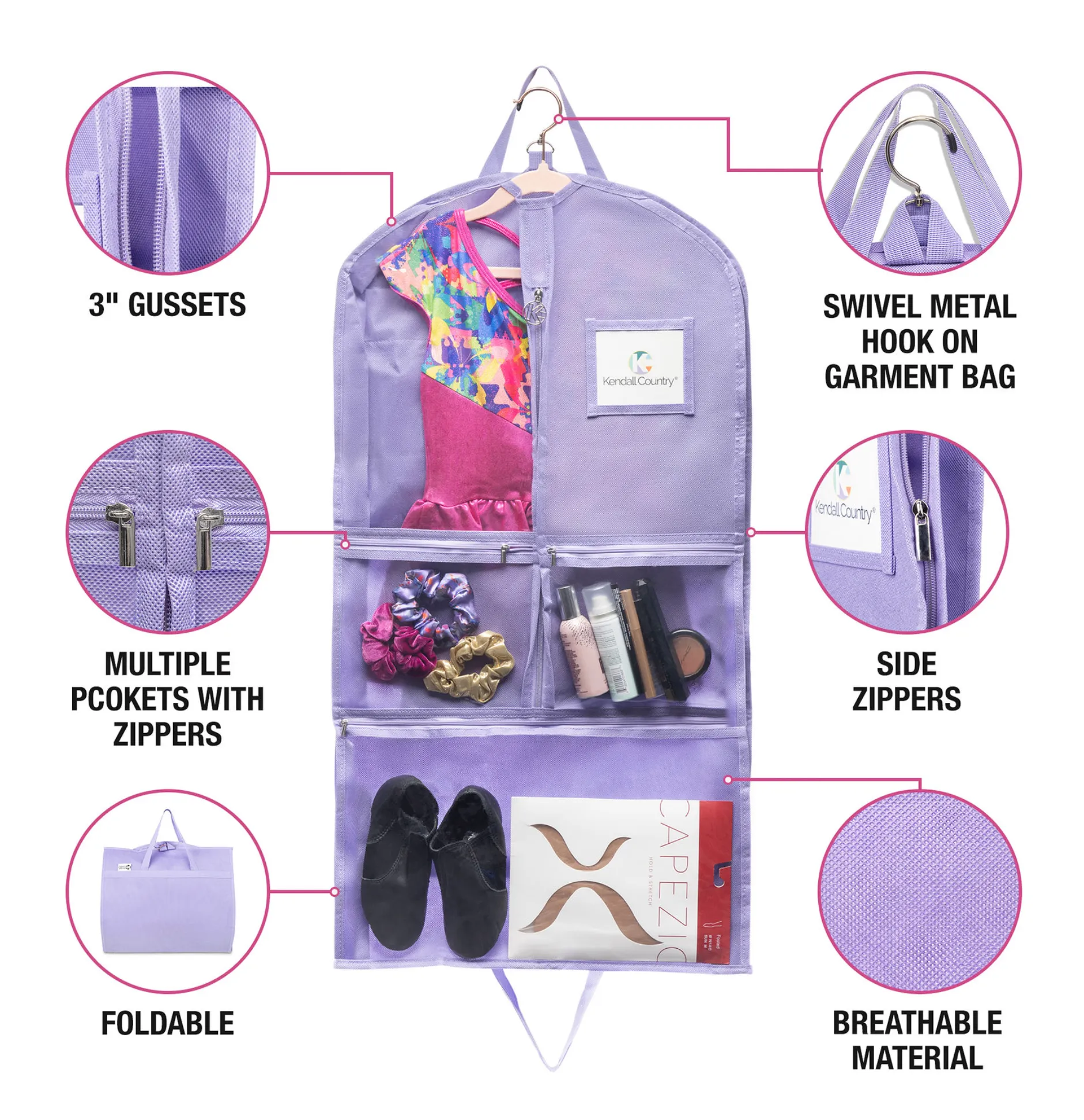 35" Costume Garment Bag - Lavender Purple