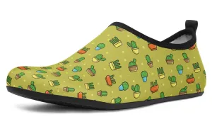 8 Bit Potted Plants Aqua Barefoot Shoes