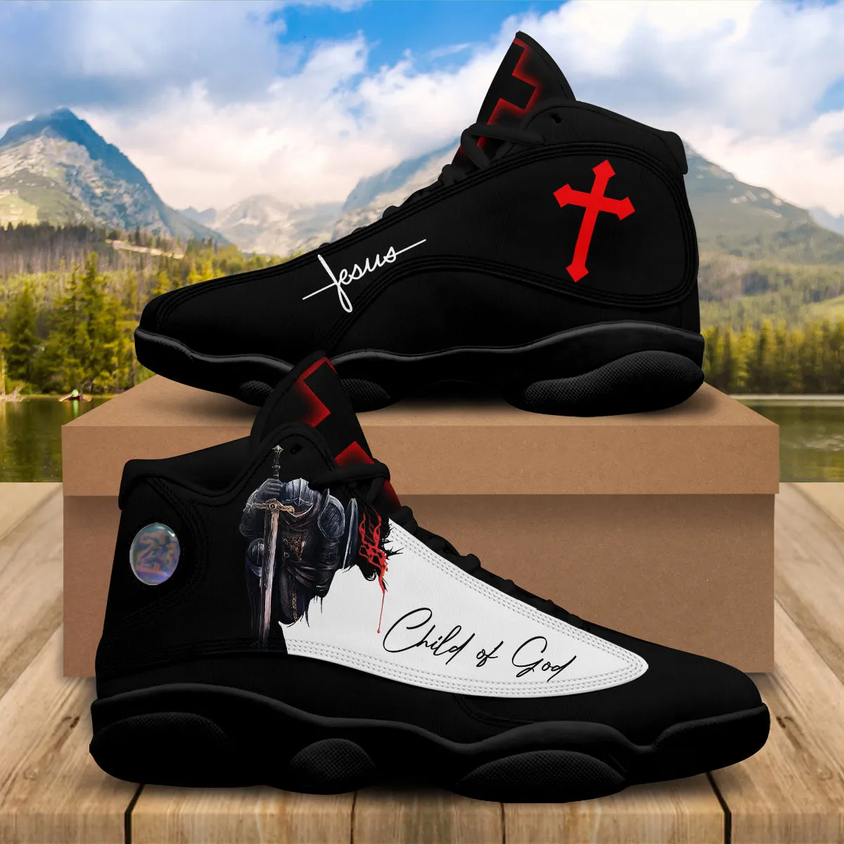 A Child Of God Jesus Basketball Shoes For Men Women - Christian Shoes - Jesus Shoes - Unisex Basketball Shoes