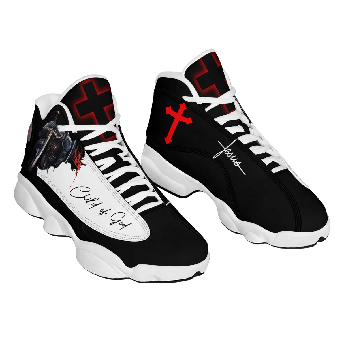 A Child Of God Jesus Basketball Shoes For Men Women - Christian Shoes - Jesus Shoes - Unisex Basketball Shoes