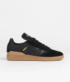 Adidas Busenitz Shoes - Core Black / Carbon / Gold Metallic