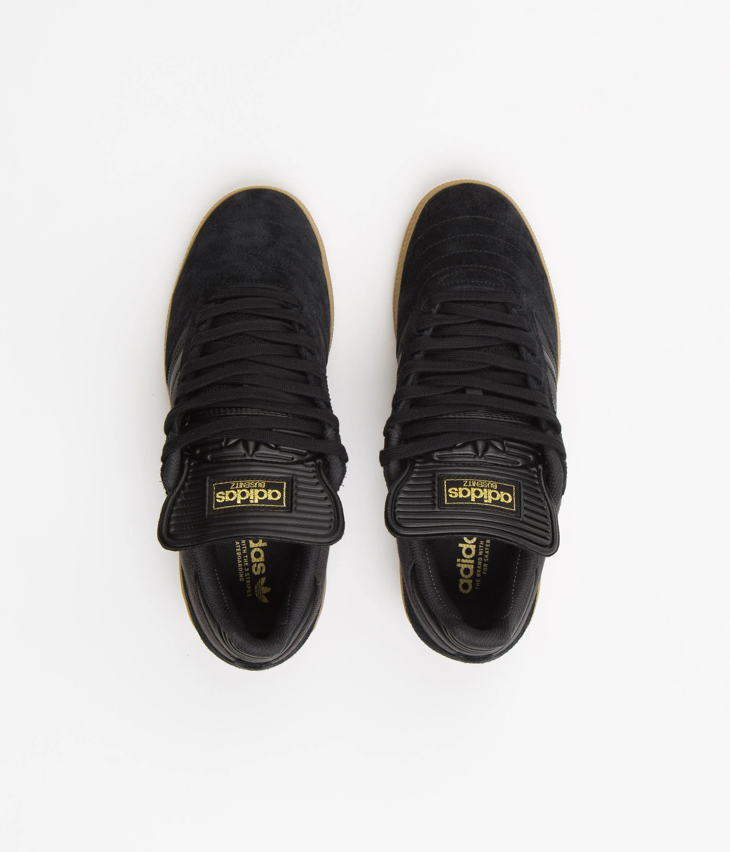 Adidas Busenitz Shoes - Core Black / Carbon / Gold Metallic