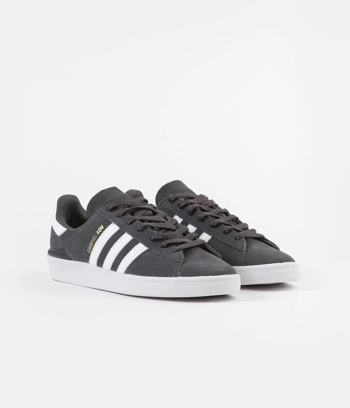 Adidas Campus ADV Shoes - Grey Six / White / Gold Metallic