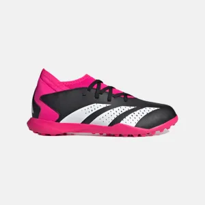 Adidas Predator Accuracy.3 Kids Unisex Football Turf Shoes (4-7 Years) -Core Black/Cloud White/Team Shock Pink 2