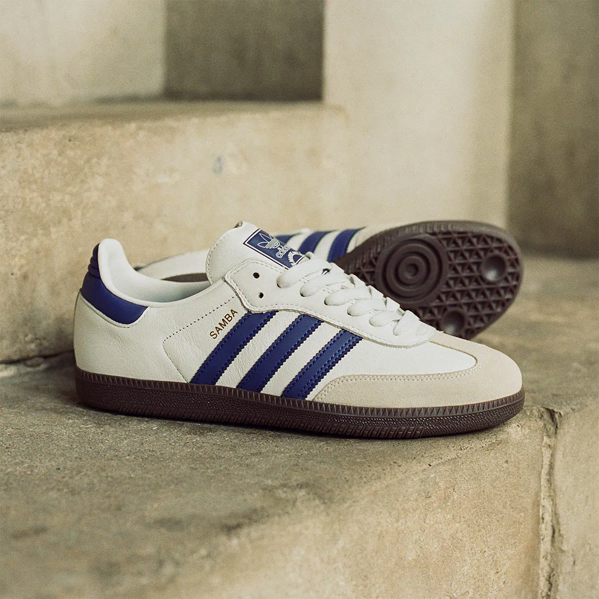 Adidas - Samba Adv Shoes White/Purple/Gold