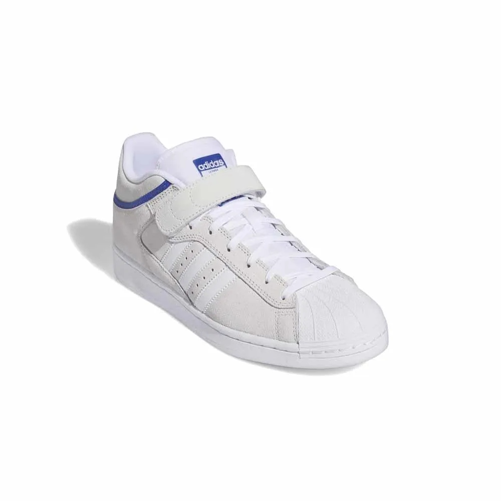 Adidas Skateboarding Pro Shell Adv Crystal Feather White Royal Blue Skate Shoes