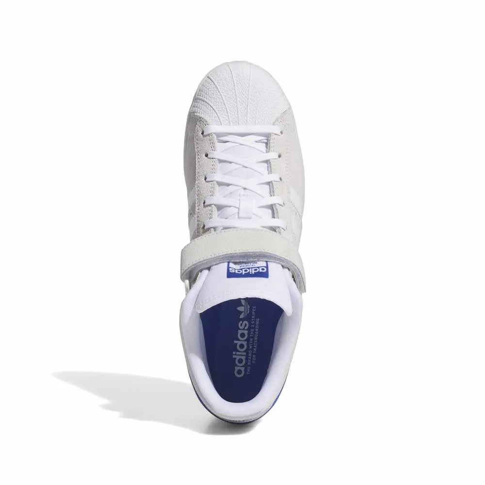 Adidas Skateboarding Pro Shell Adv Crystal Feather White Royal Blue Skate Shoes