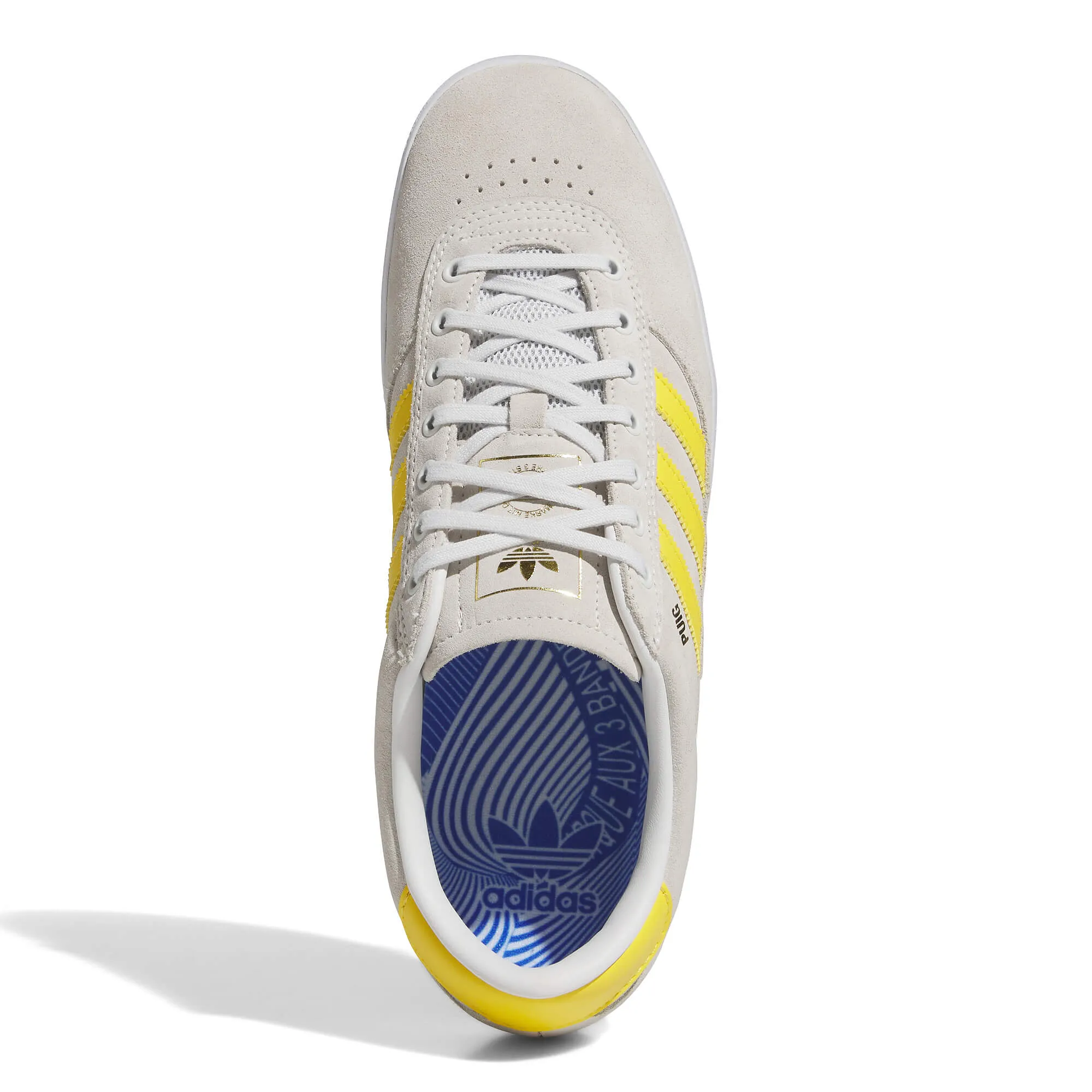 Adidas Skateboarding Puig Shoes | White / Gold / White