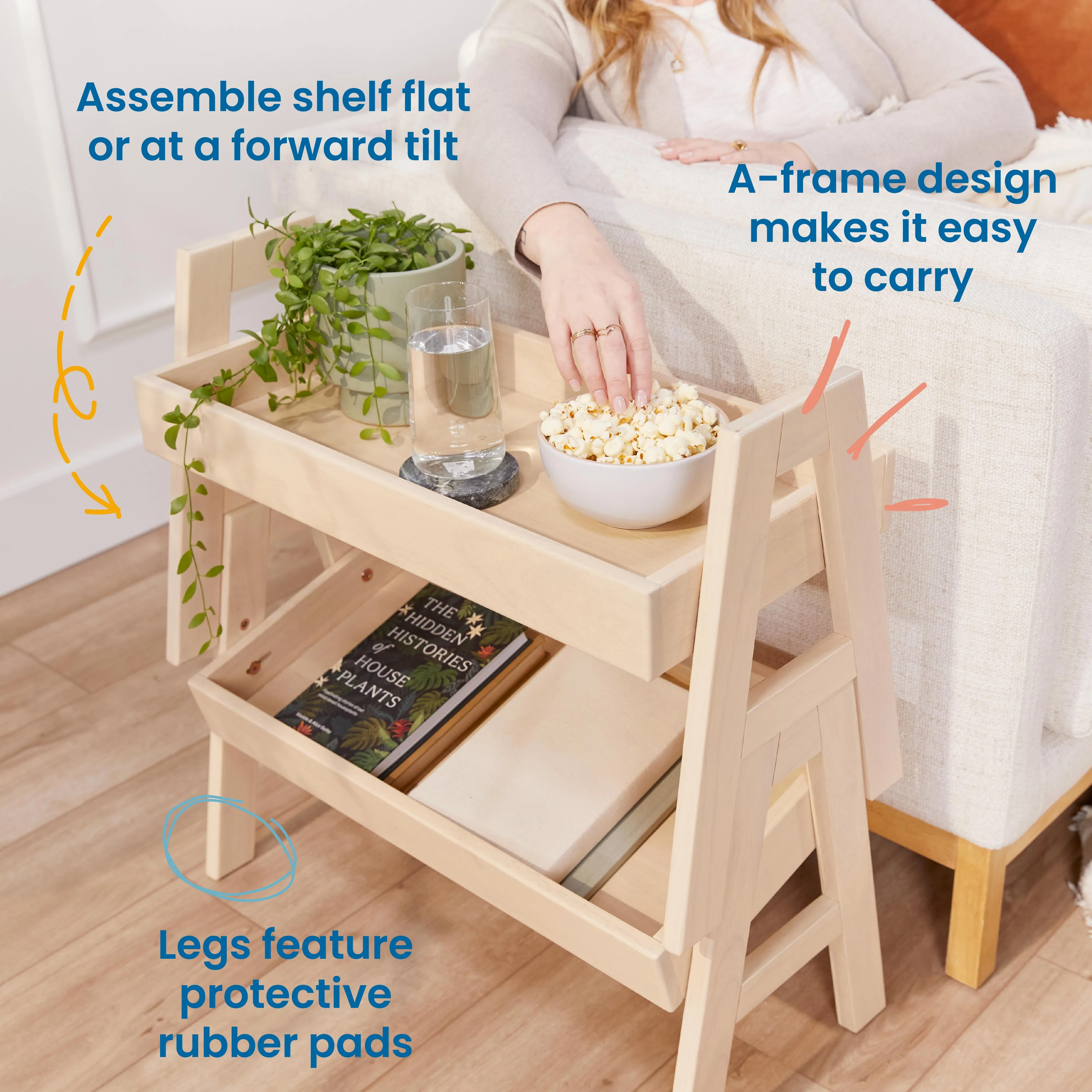 Adjustable Stacking Shelf with Full Edge