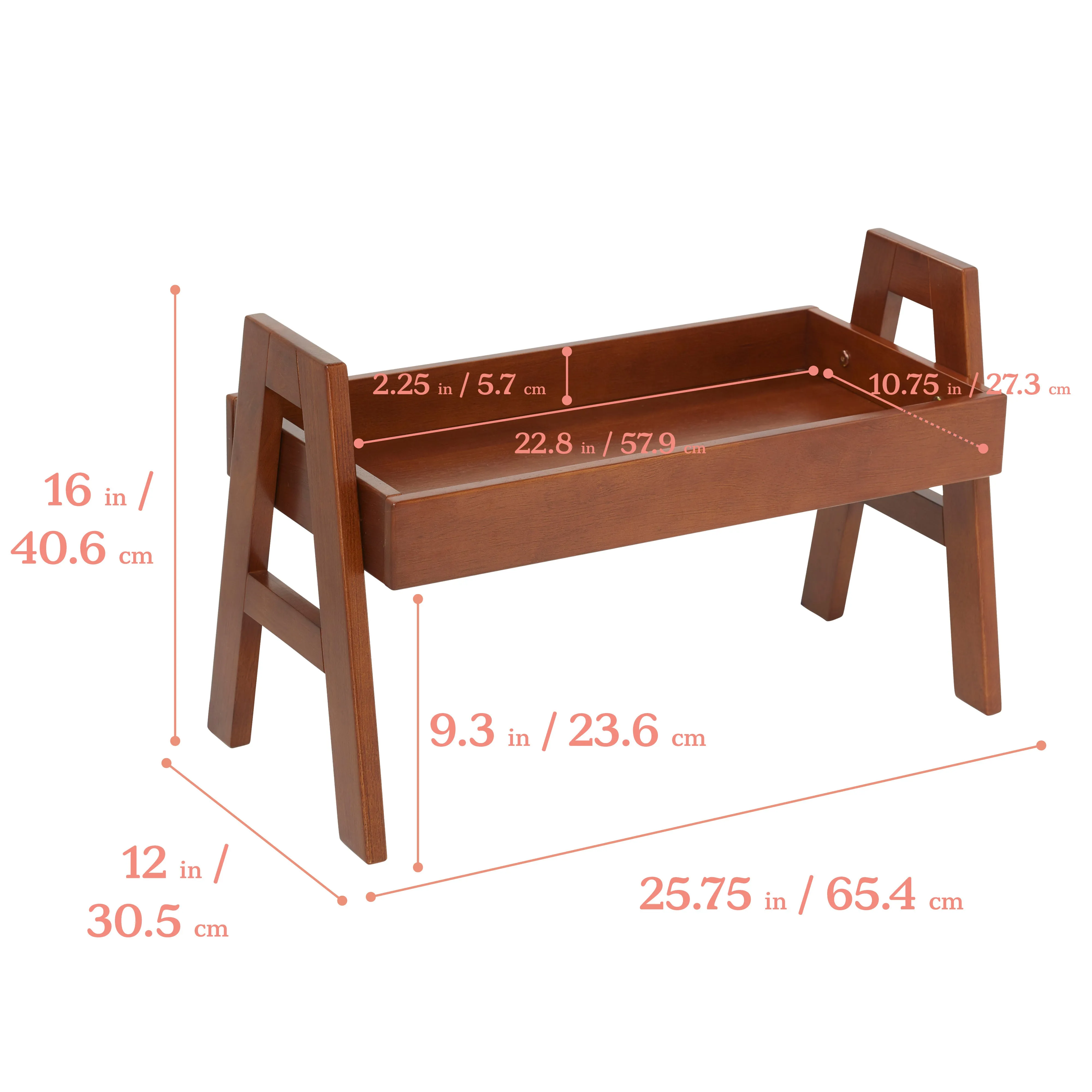 Adjustable Stacking Shelf with Full Edge