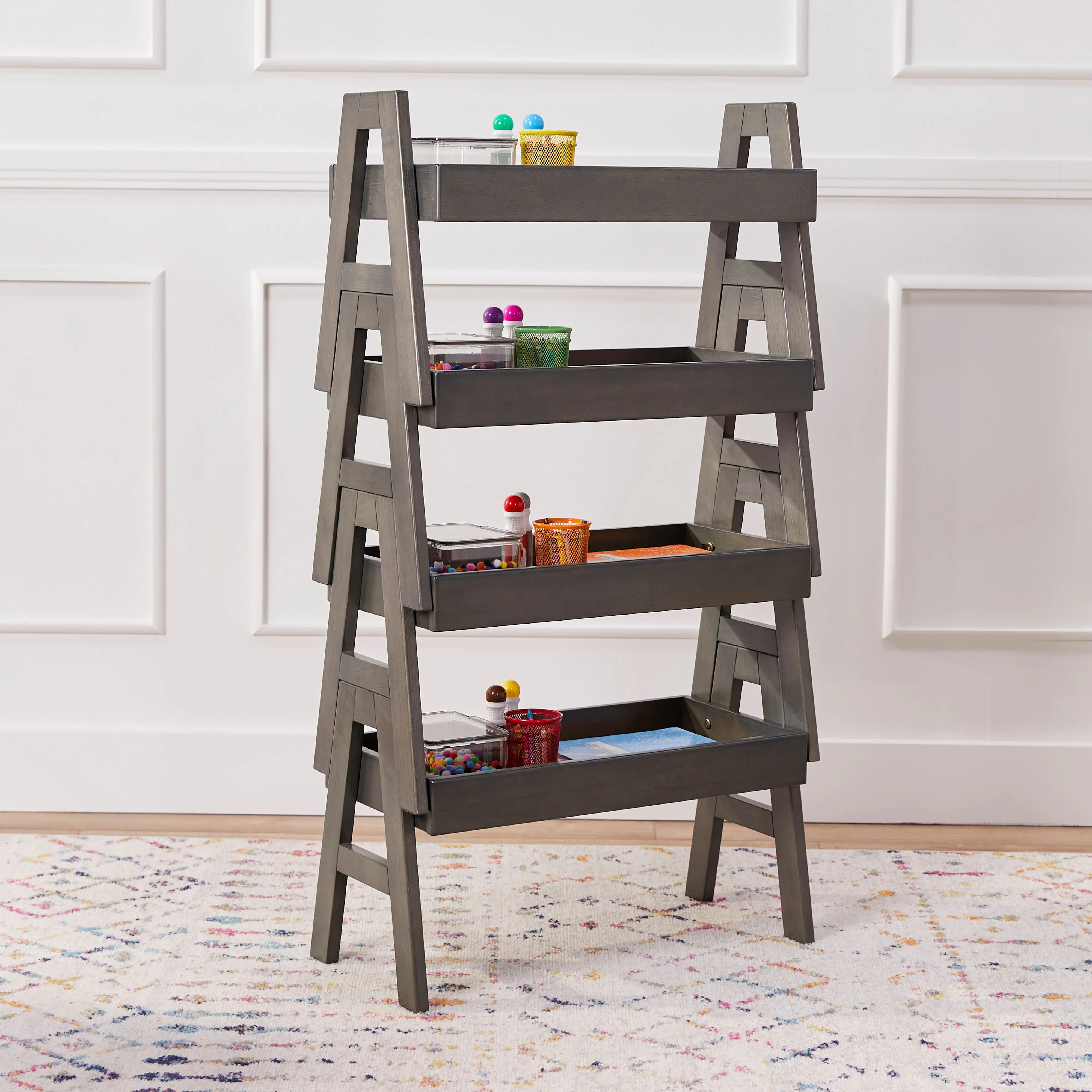 Adjustable Stacking Shelf with Full Edge