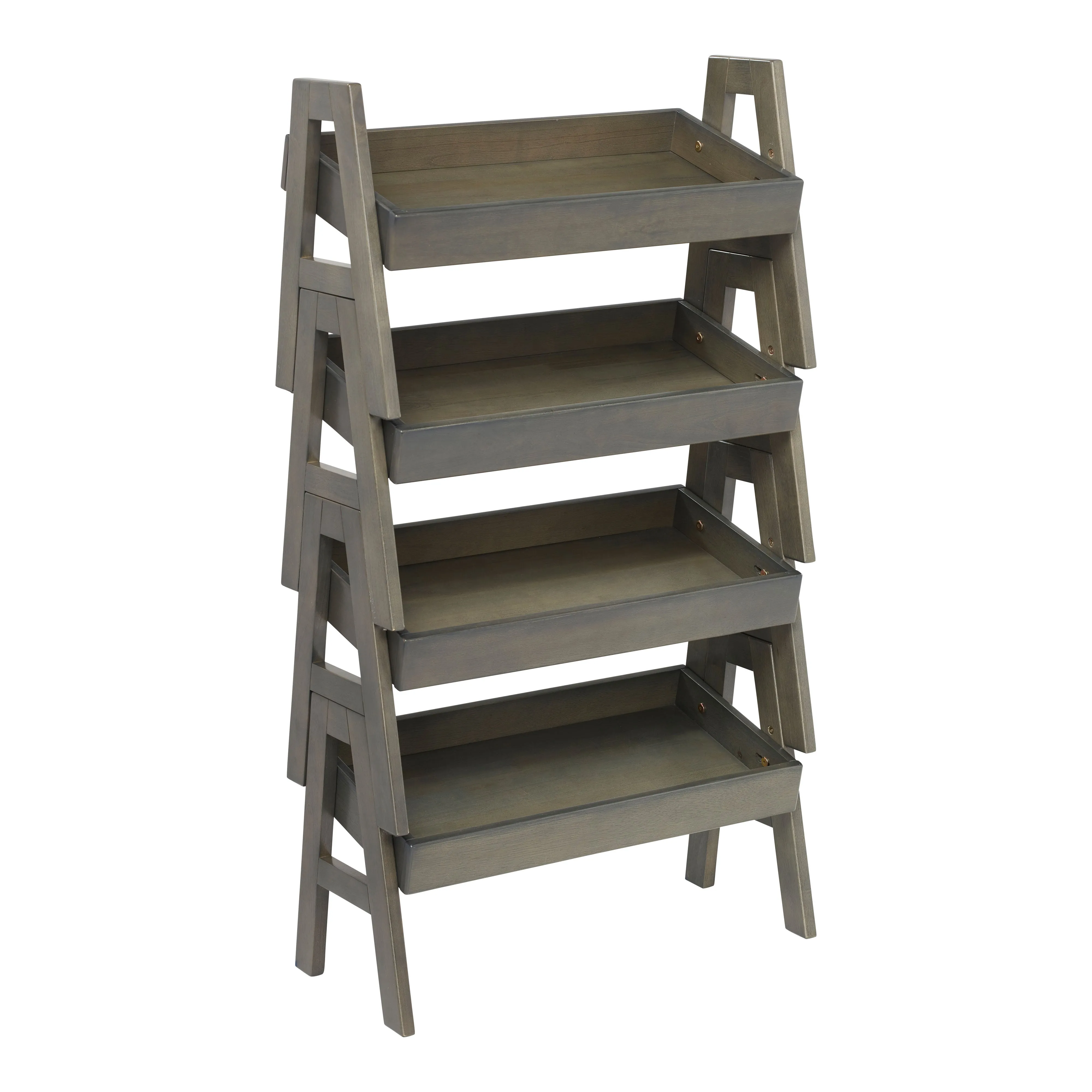 Adjustable Stacking Shelf with Full Edge