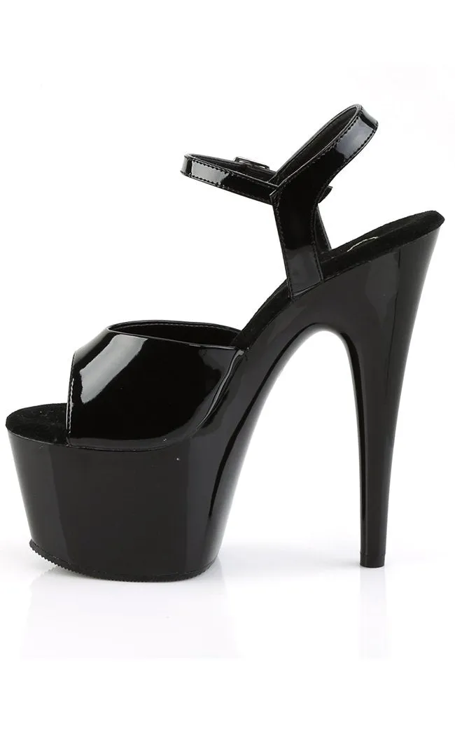 ADORE-709 Black Patent Heels [In Stock]