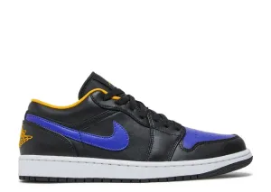 AIR JORDAN 1 LOW 'LAKERS' sneakers, black