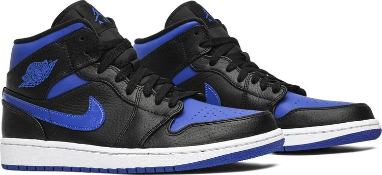 Air Jordan 1 Mid Black Hyper Royal, blue