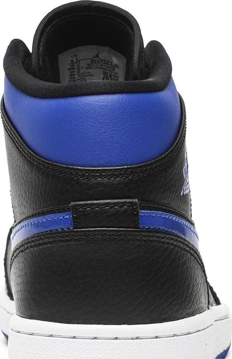 Air Jordan 1 Mid Black Hyper Royal, blue