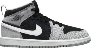 Air Jordan 1 Mid SE PS Elephant Toe, gray