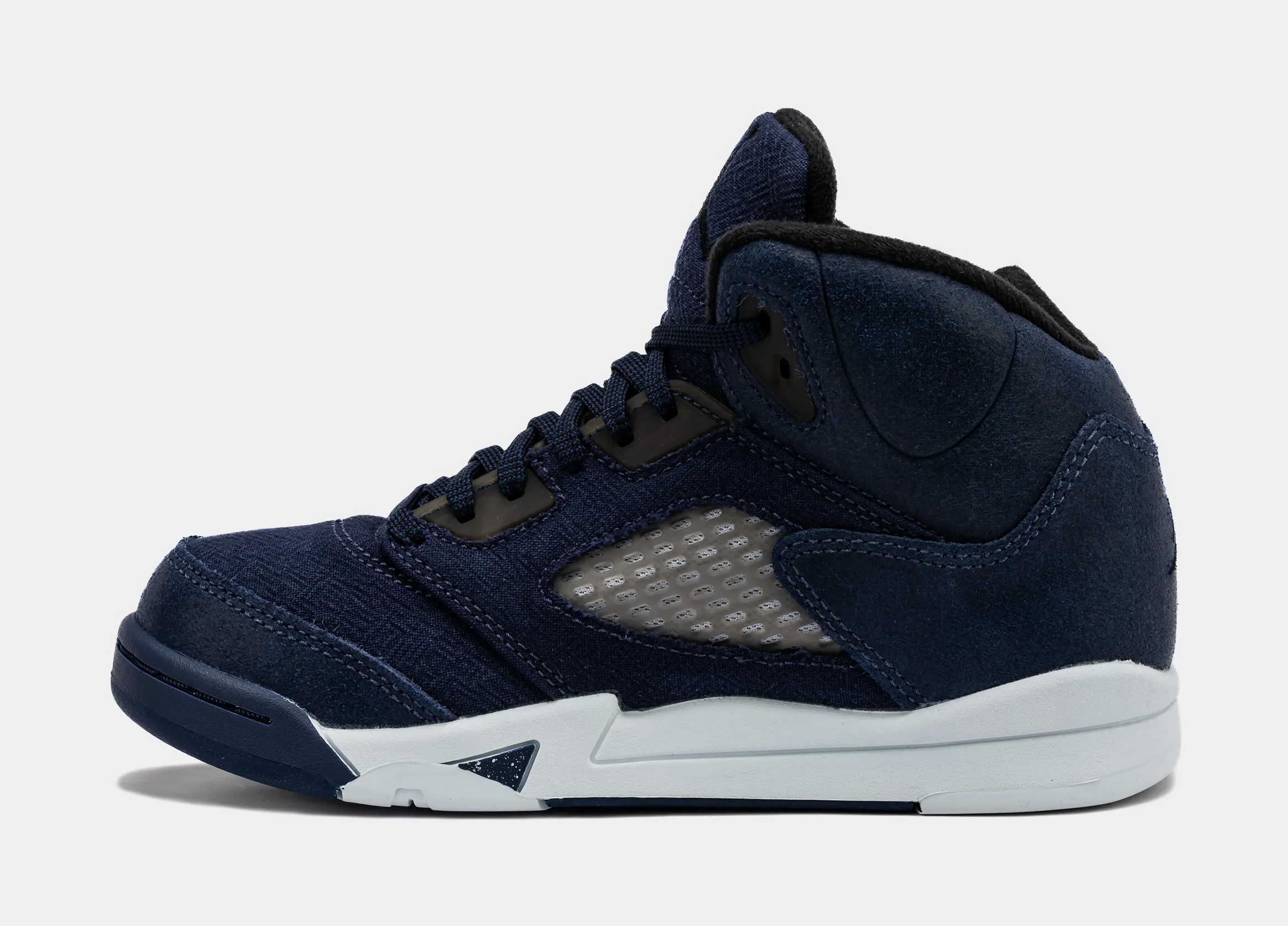 Air Jordan 5 Retro Midnight Navy Preschool Lifestyle Shoes (Midnight Navy/Black/Football Grey)