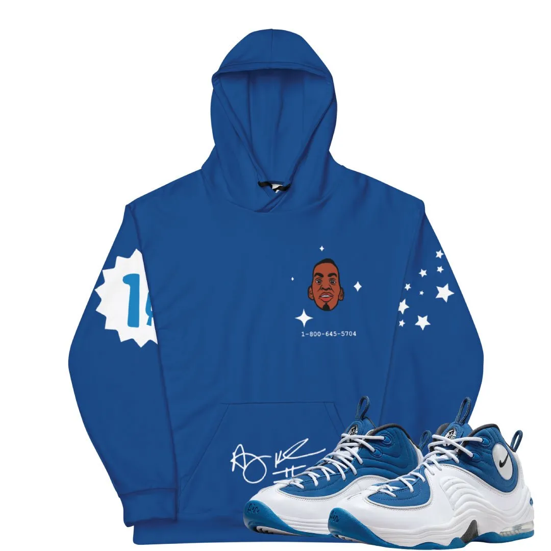 Air Penny 2 Atlantic Blue Lil Penny Logo Hoodie