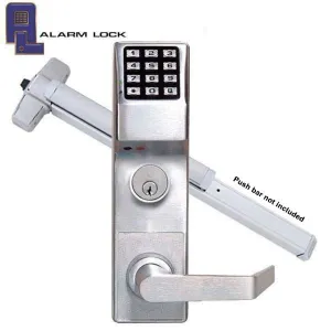 Alarm Lock Trilogy - ETDLNS1G - Networx Panic Exit Trim Keypad Digital Lock w/ Audit Trail - Marks 9900 Prep - Satin Chrome