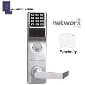 Alarm Lock Trilogy - ETPDN - For Exit Panic Hardware  - Networx - Compatible with Marks M9900 Exit Bar - 26D - Satin Chrome