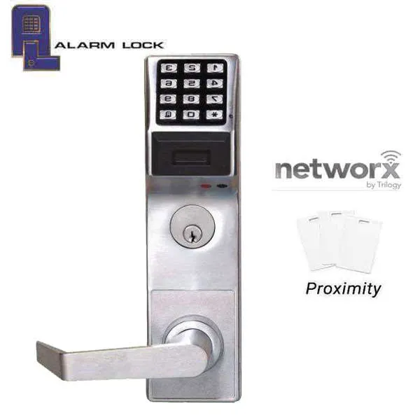 Alarm Lock Trilogy - ETPDN - For Exit Panic Hardware  - Networx - Compatible with Marks M9900 Exit Bar - 26D - Satin Chrome