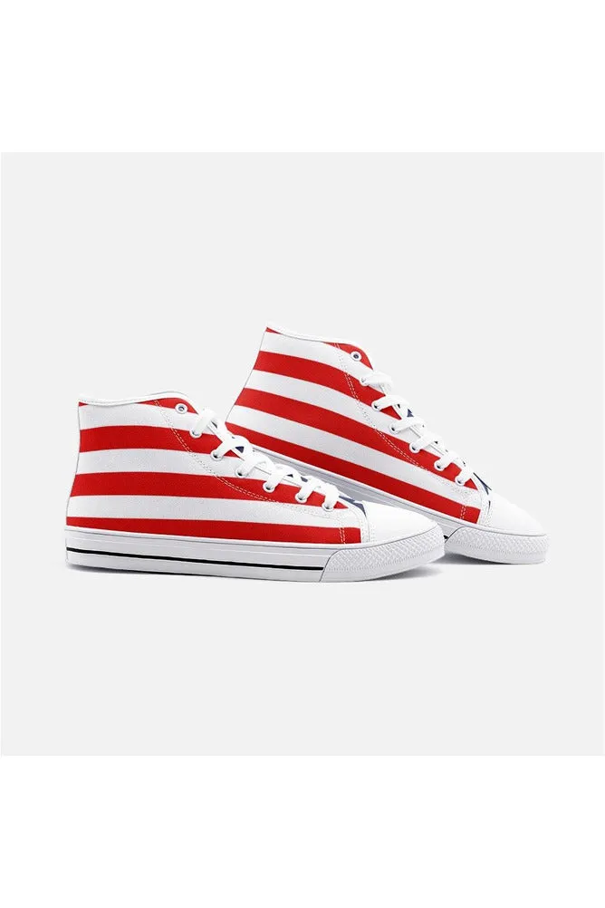 American Unisex High Top Canvas Shoes