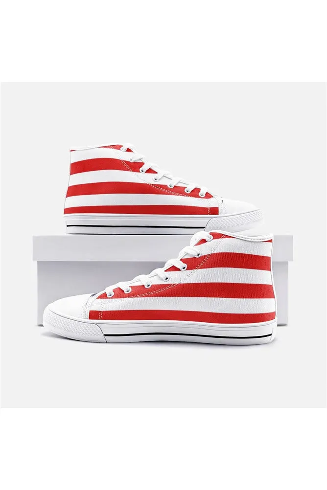 American Unisex High Top Canvas Shoes