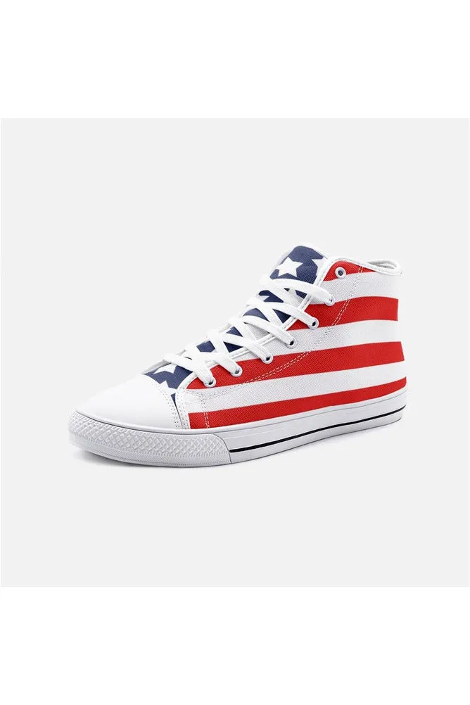 American Unisex High Top Canvas Shoes