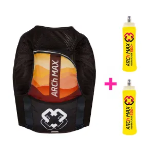 ARCh MAX Hydration Vest 8L Unisex Orange   2 Hydraflask 500ml