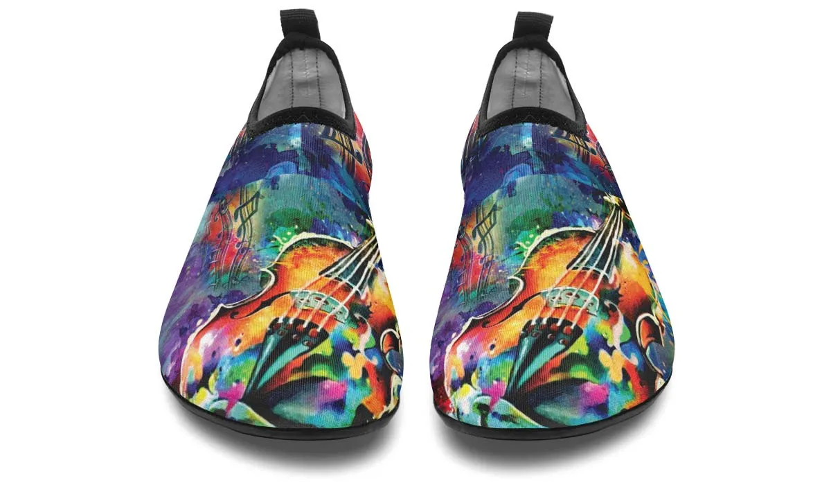 Artistic Violin Aqua Barefoot Shoes