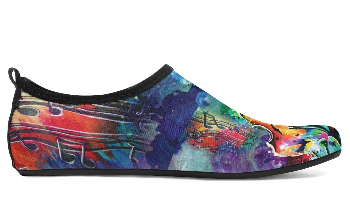 Artistic Violin Aqua Barefoot Shoes