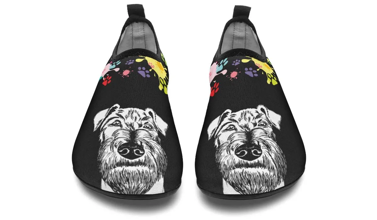 Artsy Schnauzer Aqua Barefoot Shoes