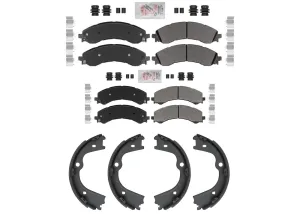 ASD Improved Disc Brake Pads Parking Shoes for Chevrolet Express Van 4500 21-24