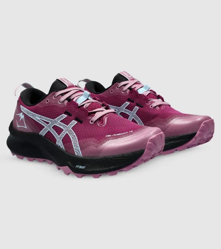 Asics Gel Trabuco 12 (B Width) - Blackberry/Light Blue (Womens)