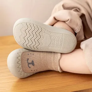 Baby Cartoon Rubber Sole Socks Shoes