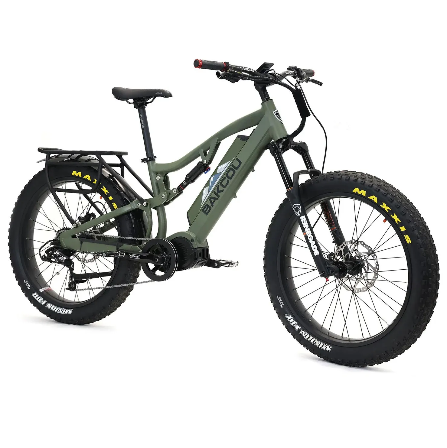 Bakcou Storm Fat Tire Full-Suspension Hunting Electric Bike