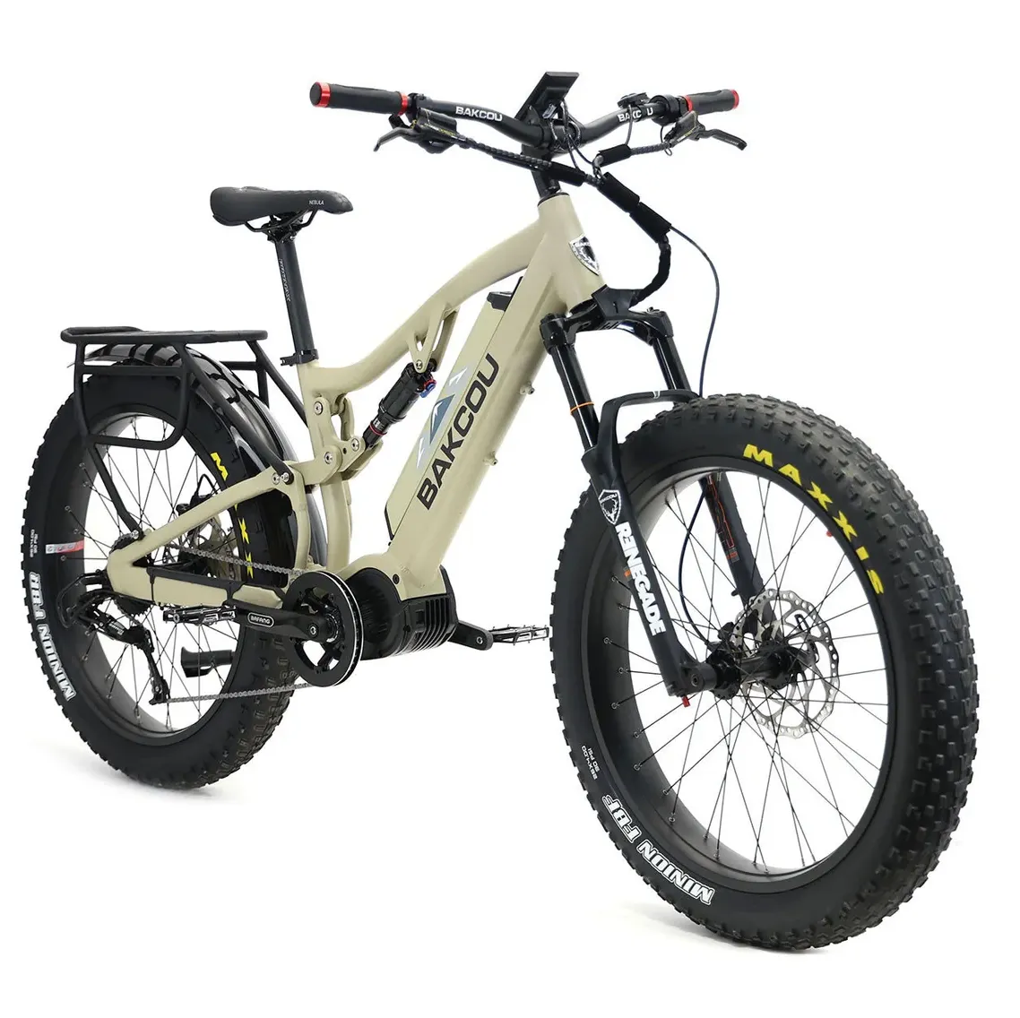 Bakcou Storm Fat Tire Full-Suspension Hunting Electric Bike