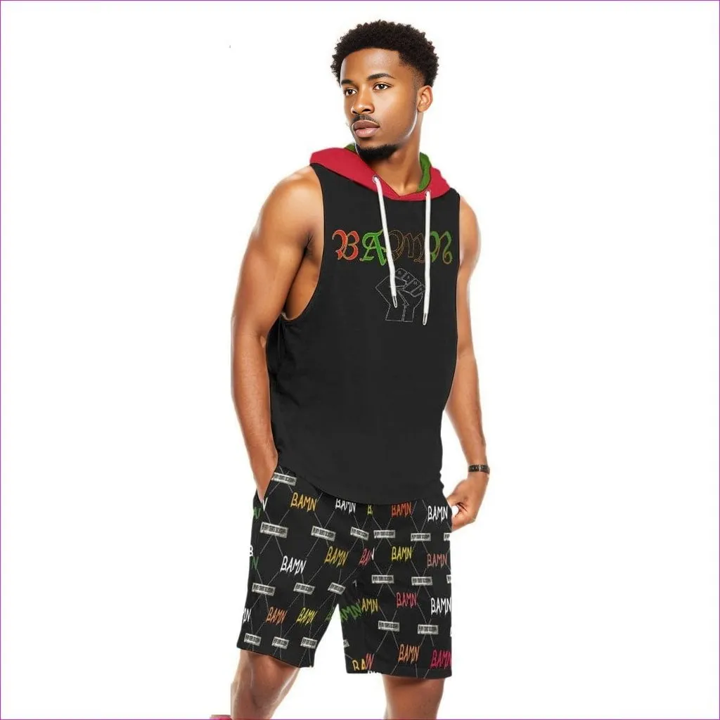 B.A.M.N - By Any Means Necessary Men's Sleeveless Vest And Short Set