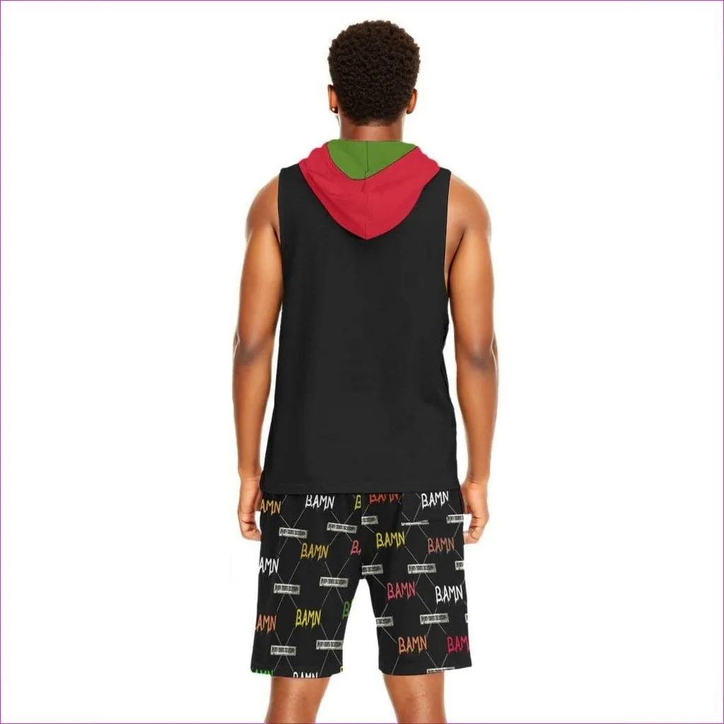 B.A.M.N - By Any Means Necessary Men's Sleeveless Vest And Short Set