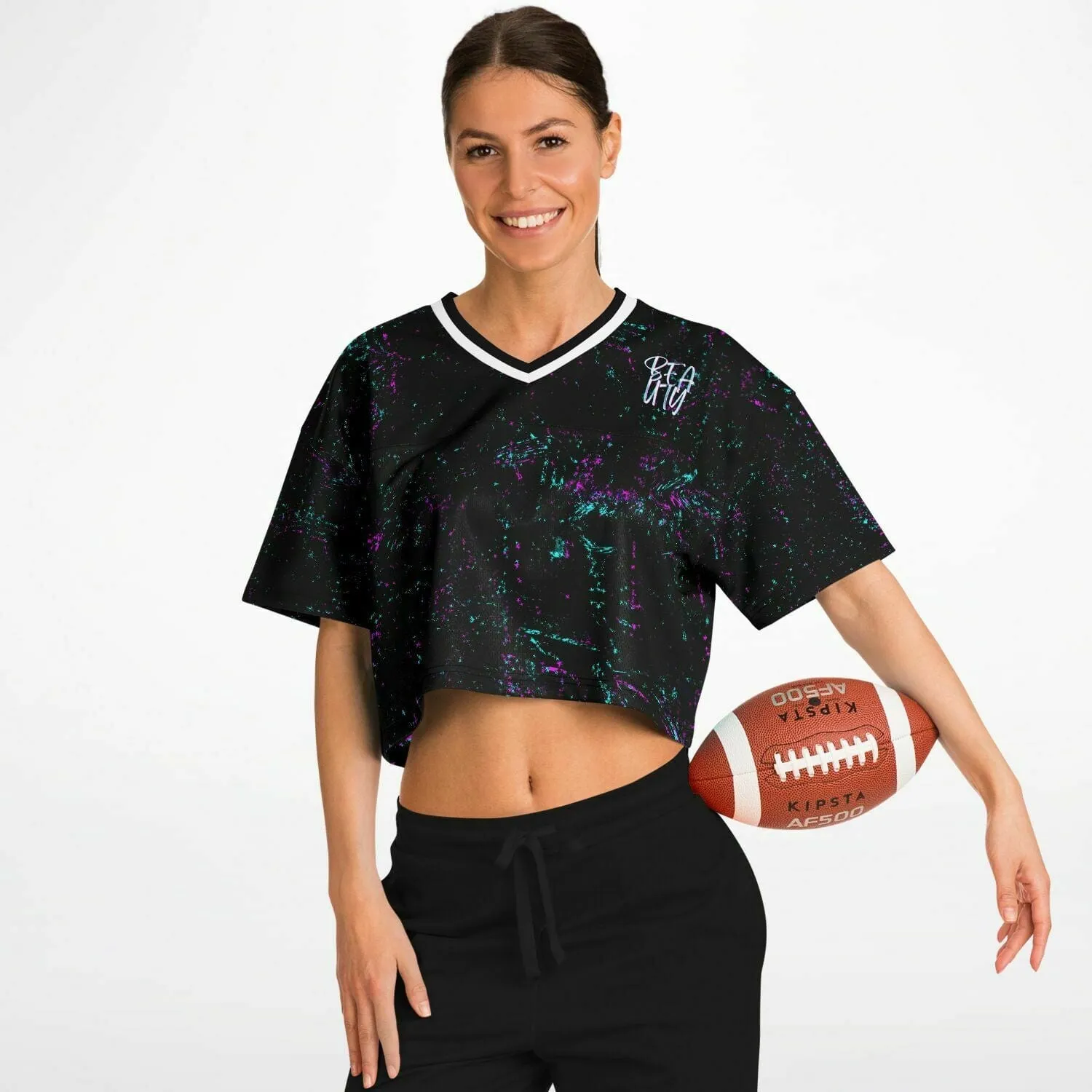 Beauty Premium Fashion Women's Cropped Football Jersey