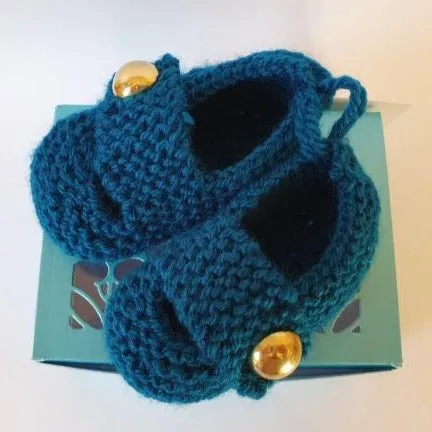 Blue Baby Shoes by Caroline Bruce