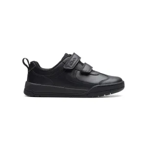 Boys - Kick Pace Kid Black Leather