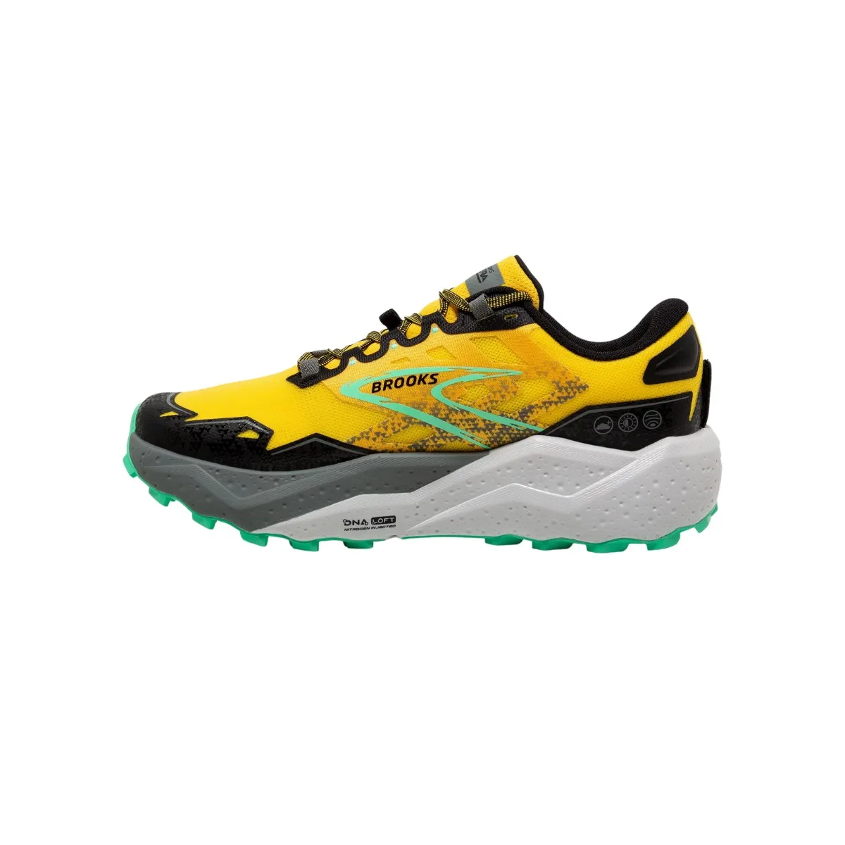 Brooks Caldera 7 Shoes Yellow Black SS24