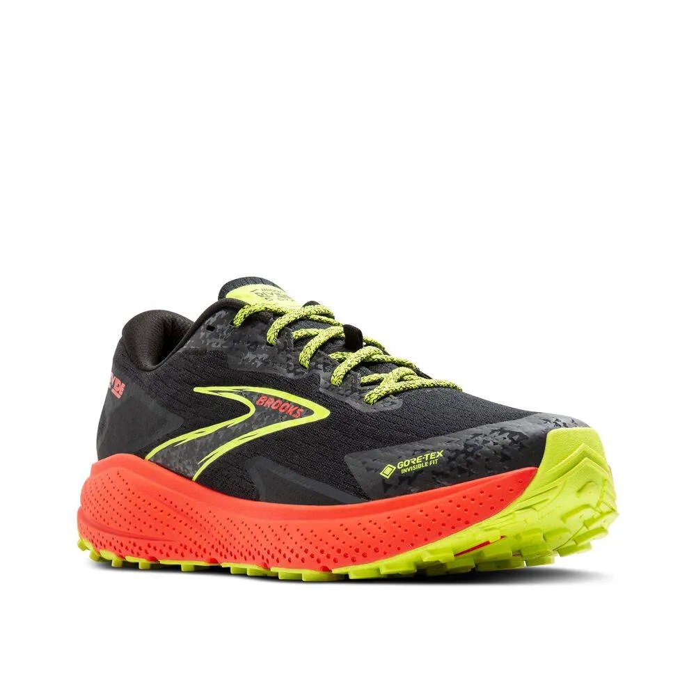 Brooks Divide 5 GTX (Mens) - Black/Cherry/Lime