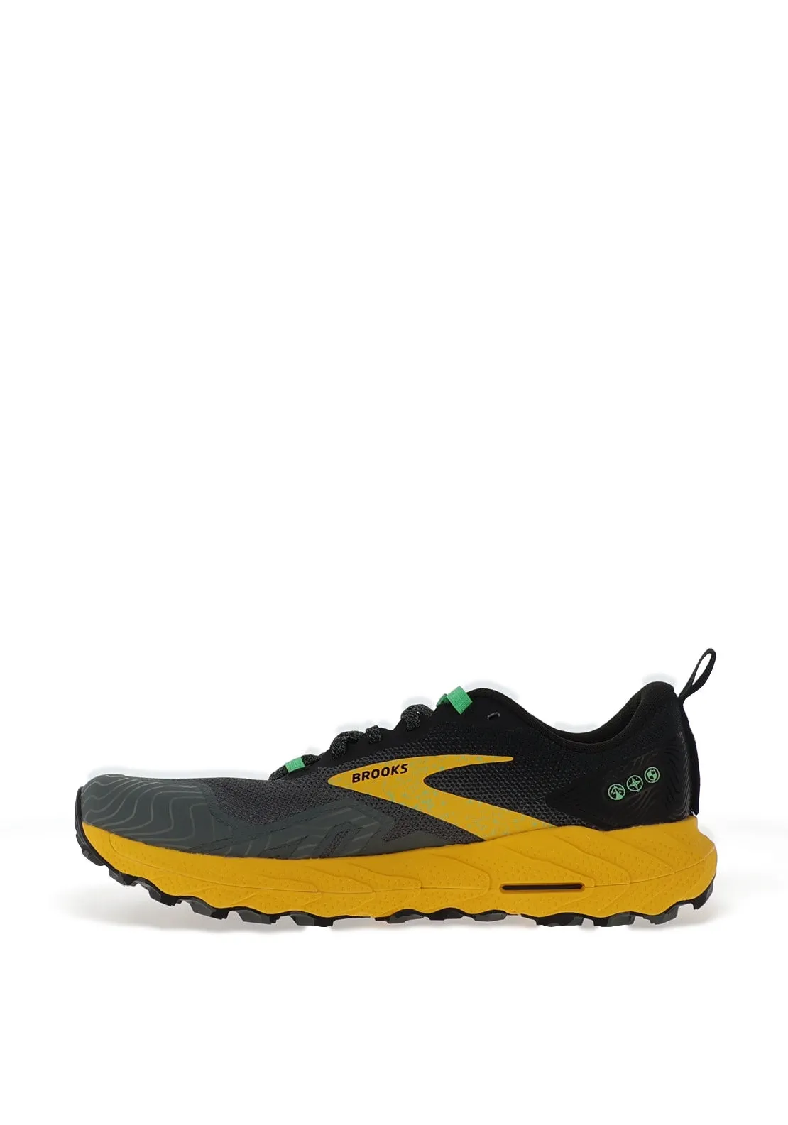 Brooks Men’s Cascadia 17 Running Shoes, Black & Lemon Chrome